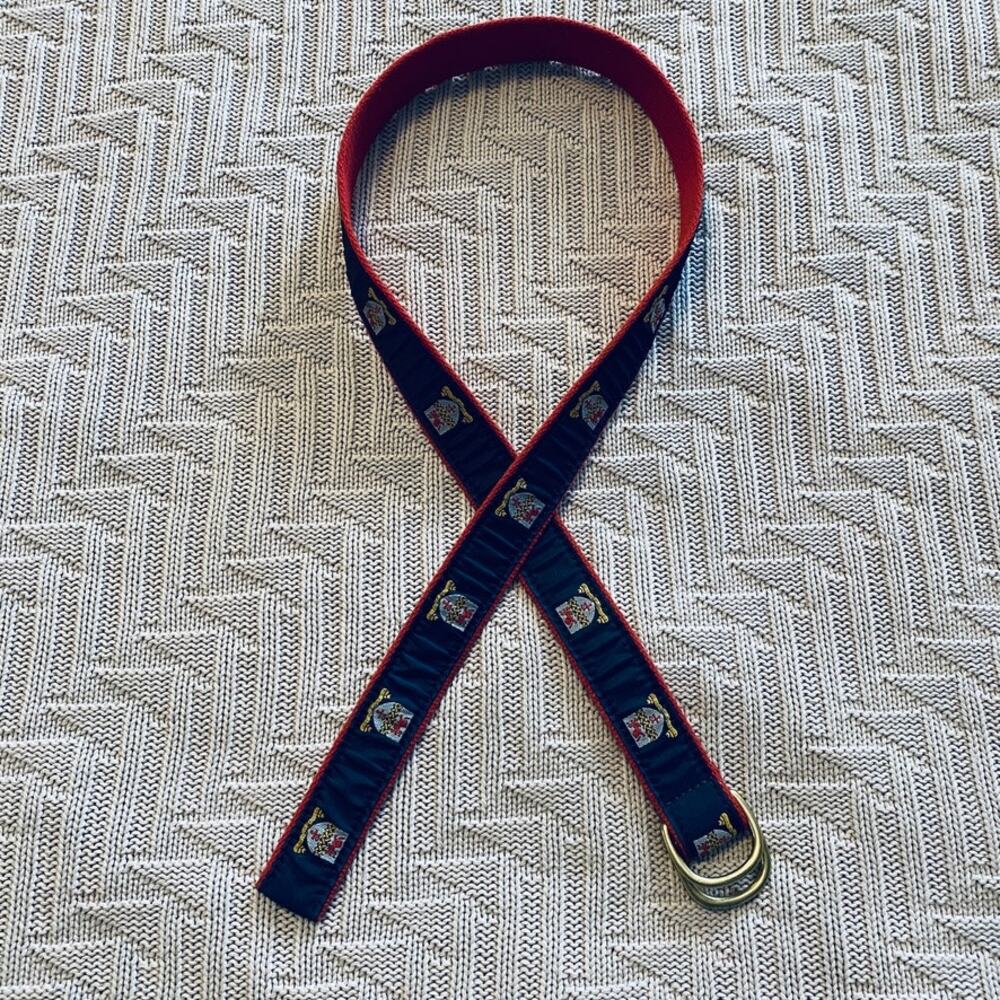 Leather Man nautical fabric belt
